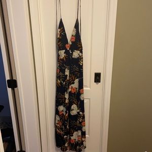 Floral wrapped dress.  Worn once.